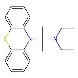 Phenothiazine, 10-(1-methyl-1-diethylaminoethyl)- structure