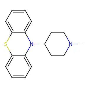 Phenothiazine, 10-(N-methyl-4-piperidyl)- structure