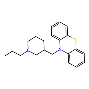 Phenothiazine, 10-((N-propyl-3-piperidyl)methyl)- structure