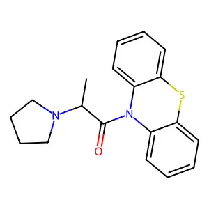 Phenothiazine, 10-(alpha-pyrrolidinylpropionyl)- structure