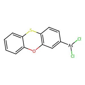Phenoxathiin, 2-dichloroarsino- structure