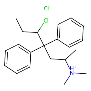 5-Chloro-N,N-dimethyl-4,4-diphenylheptan-2-amine--hydrogen chloride (1/1) structure
