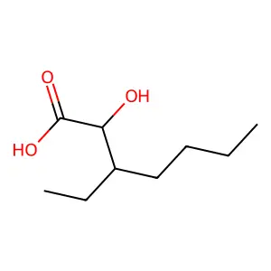 3-乙基-2-羟基庚酸 structure