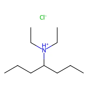 4-Heptylamine, N,N-diethyl-, hydrochloride structure