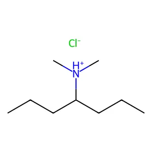 N,N-Dimethylheptan-4-amine--hydrogen chloride (1/1) structure