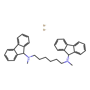 1,6-Hexanediamine, N,N'-di-9H-fluoren-9-yl-N,N'-dimethyl-, dihydrobromide structure