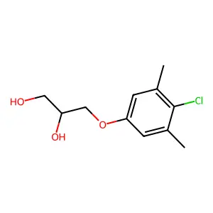 1,2-Propanediol, 3-(4-chloro-3,5-dimethylphenoxy)- structure
