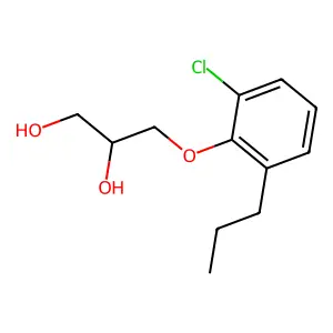 3-(2-Chloro-6-propylphenoxy)propane-1,2-diol structure