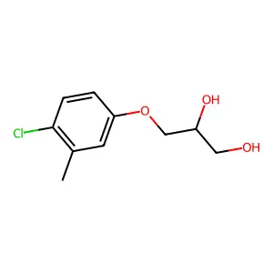 1,2-Propanediol, 3-(4-chloro-m-tolyloxy)- structure