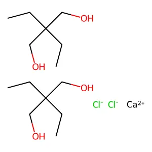 1,3-Propanediol, 2,2-diethyl-, calcium chloride (2:1) structure