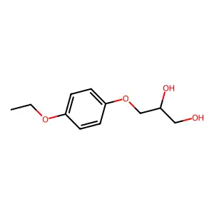 1,2-Propanediol, 3-(p-ethoxyphenoxy)- structure