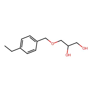 1,2-Propanediol, 3-(p-ethylbenzyloxy)- structure
