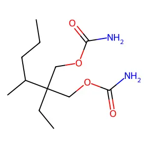 1,3-Propanediol, 2-ethyl-1-(1-methylbutyl)-, dicarbamate structure