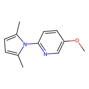 2-(2,5-dimethyl-1H-pyrrol-1-yl)-5-methoxypyridine structure