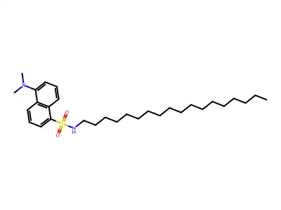 5-(Dimethylamino)-N-octadecylnaphthalene-1-sulfonamide structure