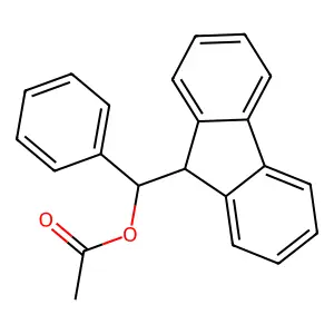9H-Fluorene-9-methanol, alpha-phenyl-, acetate structure