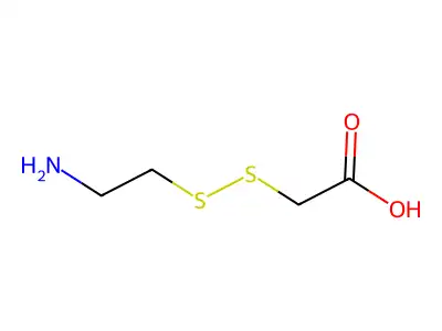 Aminoethyldithioacetic acid structure