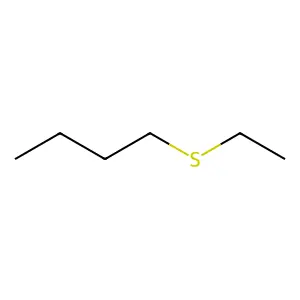 Butyl ethyl sulfide structure