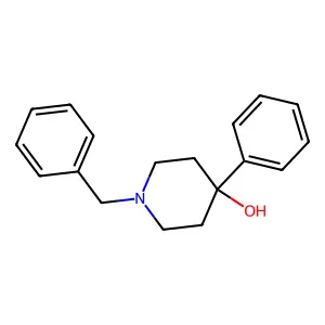 4-Phenyl-1-(phenylmethyl)-4-piperidinol structure