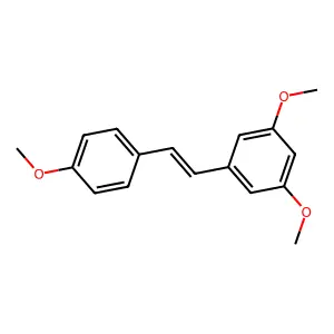 Trismethoxyresveratrol structure