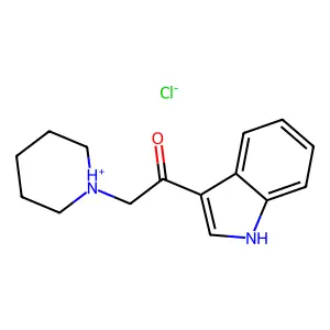 Ketone, indol-3-yl 4-piperidylmethyl, monohydrochloride structure