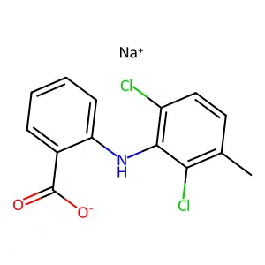 甲氯芬酸钠 structure