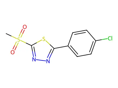 5-(4-Chlorophenyl)-1,3,4-thiadiazole-2-thiol structure