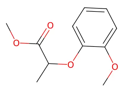 Methyl 2-(2-methoxyphenoxy)propanoate structure