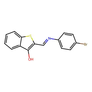 2-[(4-bromoanilino)methylene]-1-benzothiophen-3(2H)-one structure