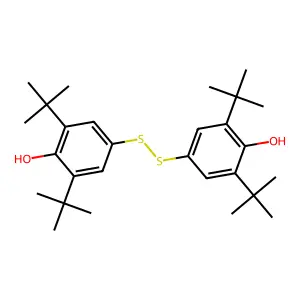 4,4'-(Disulfanediyl)bis(2,6-DI-tert-butylphenol structure