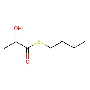 S-butyl 2-hydroxypropanethioate structure