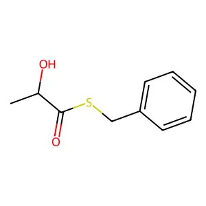 S-benzyl 2-hydroxypropanethioate structure