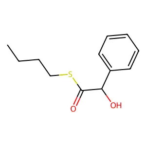 S-butyl 2-hydroxy-2-phenylethanethioate structure