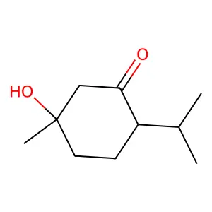 5-Hydroxy-2-isopropyl-5-methylcyclohexanone structure