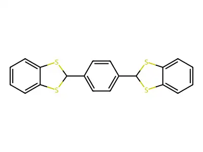1,3-Benzodithiole, 2,2'-(1,4-phenylene)bis- structure
