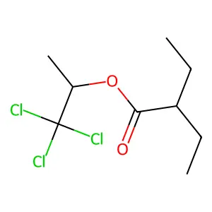 Butyric acid, 2-ethyl-, 1,1,1-trichloroisopropyl ester structure
