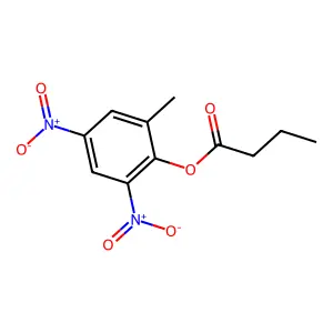 丁酸4,6-二硝基邻甲酚酯 structure