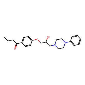 4'-(2-Hydroxy-3-(4-phenylpiperazinyl)propoxy)butyrophenone structure