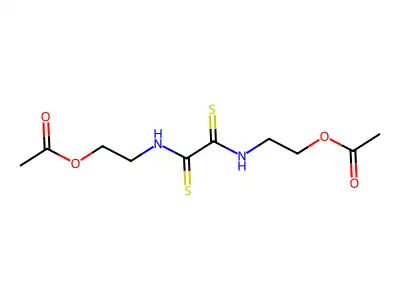 Oxamide, N,N'-bis(2-acetoxyethyl)dithio- structure