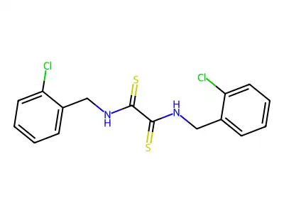 Oxamide, N,N'-bis(o-chlorobenzyl)dithio- structure