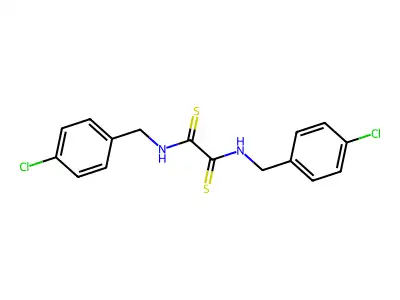 Oxamide, N,N'-bis(p-chlorobenzyl)dithio- structure