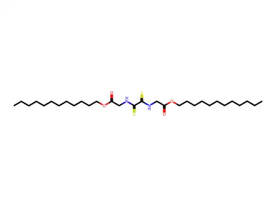 Oxamide, N,N'-bis(dodecyloxycarbonylmethyl)dithio- structure