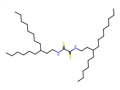 N~1~,N~2~-Bis(3-hexylundecyl)ethanebis(thioamide) structure