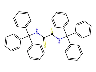 Oxamide, N,N'-ditrityldithio- structure