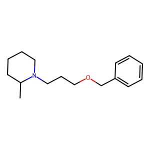 Piperidine, 1-(3'-benzyloxy)propyl-2-methyl- structure