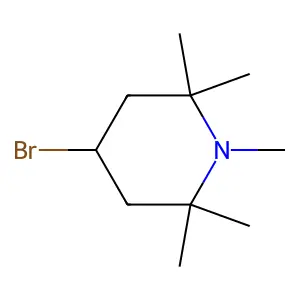 Piperidine, 4-bromo-1,2,2,6,6-pentamethyl- structure
