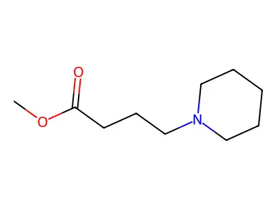 4-Piperidinebutyric acid, methyl ester structure