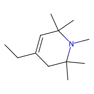 Piperidine, 3,4-didehydro-4-ethyl-1,2,2,6,6-pentamethyl- structure