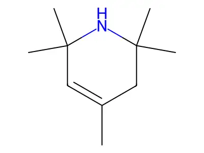 Piperidine, 3,4-didehydro-2,2,4,6,6-pentamethyl- structure