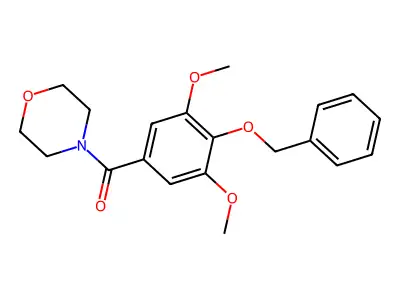 Morpholine, N-(4-benzyloxy-3,5-dimethoxybenzoyl)- structure